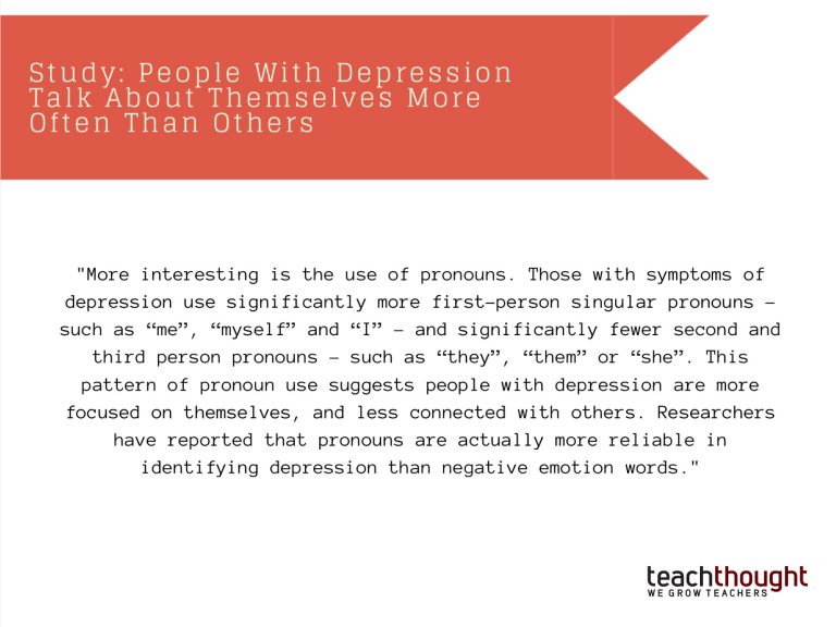 研究:抑郁症患者比其他人更常谈论自己