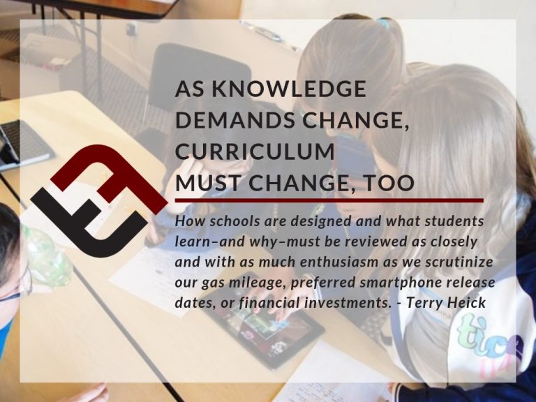 教育知识需求的变化意味着课程也必须改变