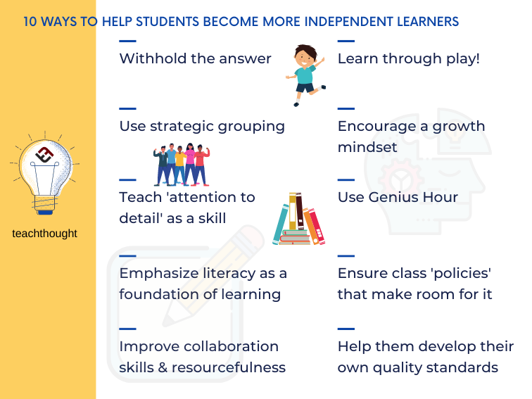 10种方法帮助学生成为更独立的学习者